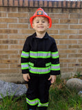 BIRTHDAY Firefighter Personalized BLACK 3PC Toddler Outfit