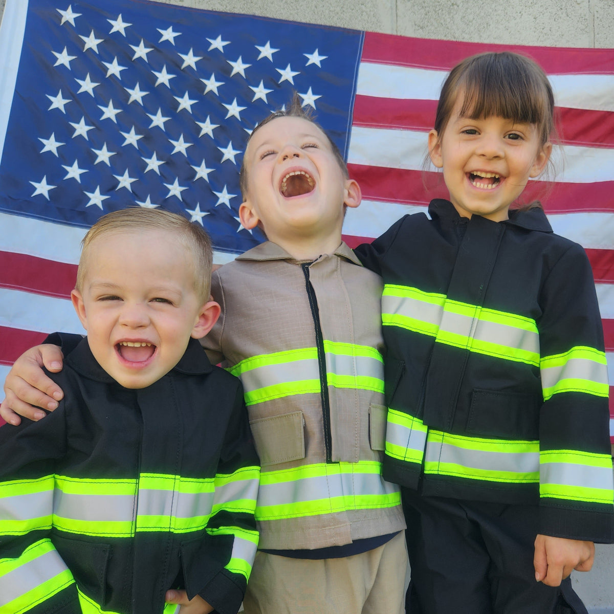 Firefighter Personalized TAN Toddler Jacket (JACKET ONLY)