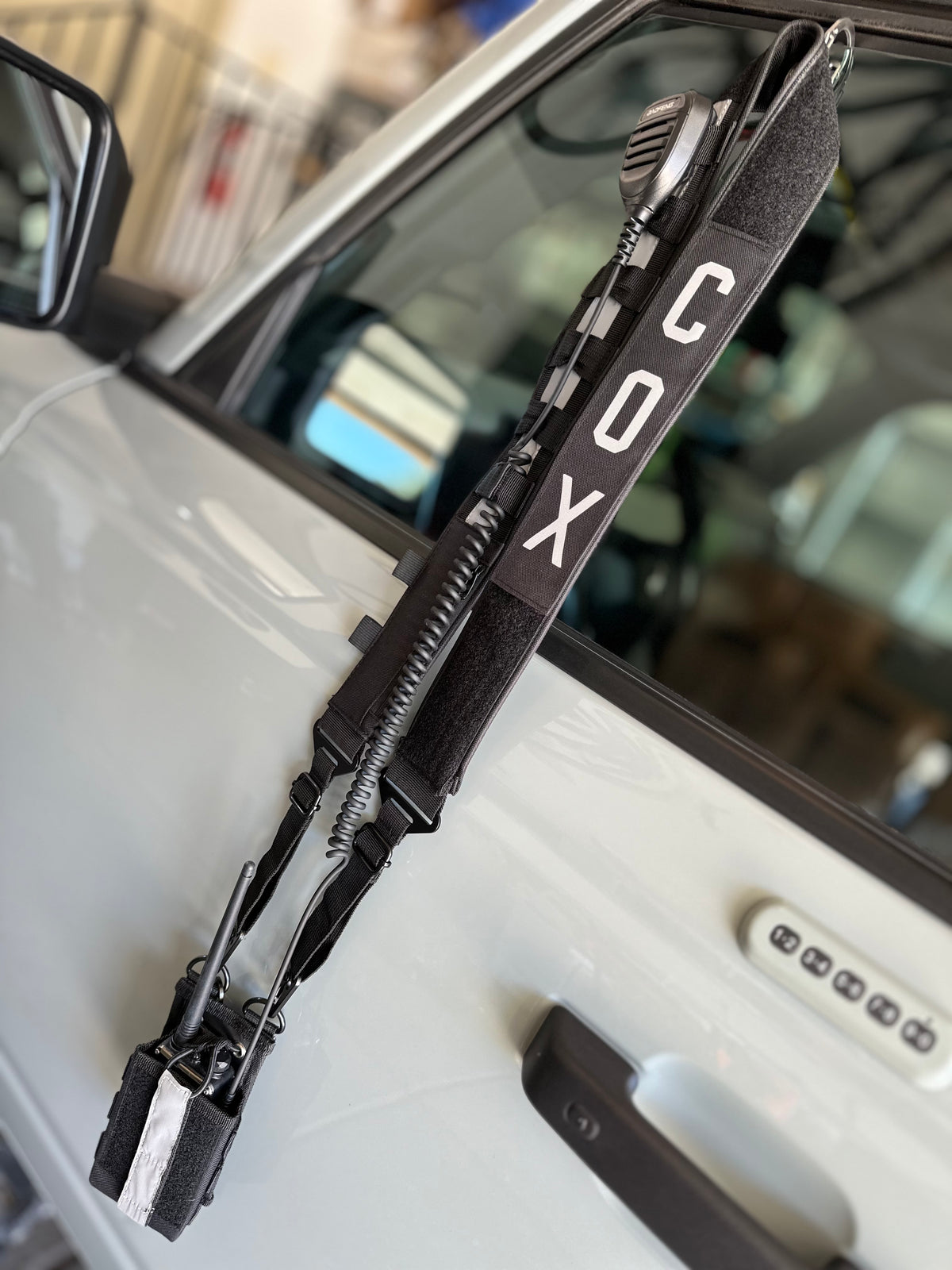Personalized Firefighter Radio Strap and Holster