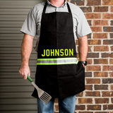Firefighter Personalized BLACK Cooking Apron