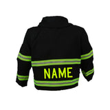 Firefighter Personalized BLACK Baby Jacket (JACKET ONLY)