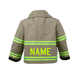 Firefighter Personalized TAN Baby Jacket (JACKET ONLY)