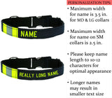 Firefighter Personalized BLACK Dog Collar