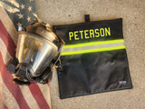 Personalized Firefighter BLACK SCBA Mask Bag