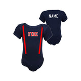 ORIGINAL Firefighter Personalized Navy Baby Bodysuit (ONLY)