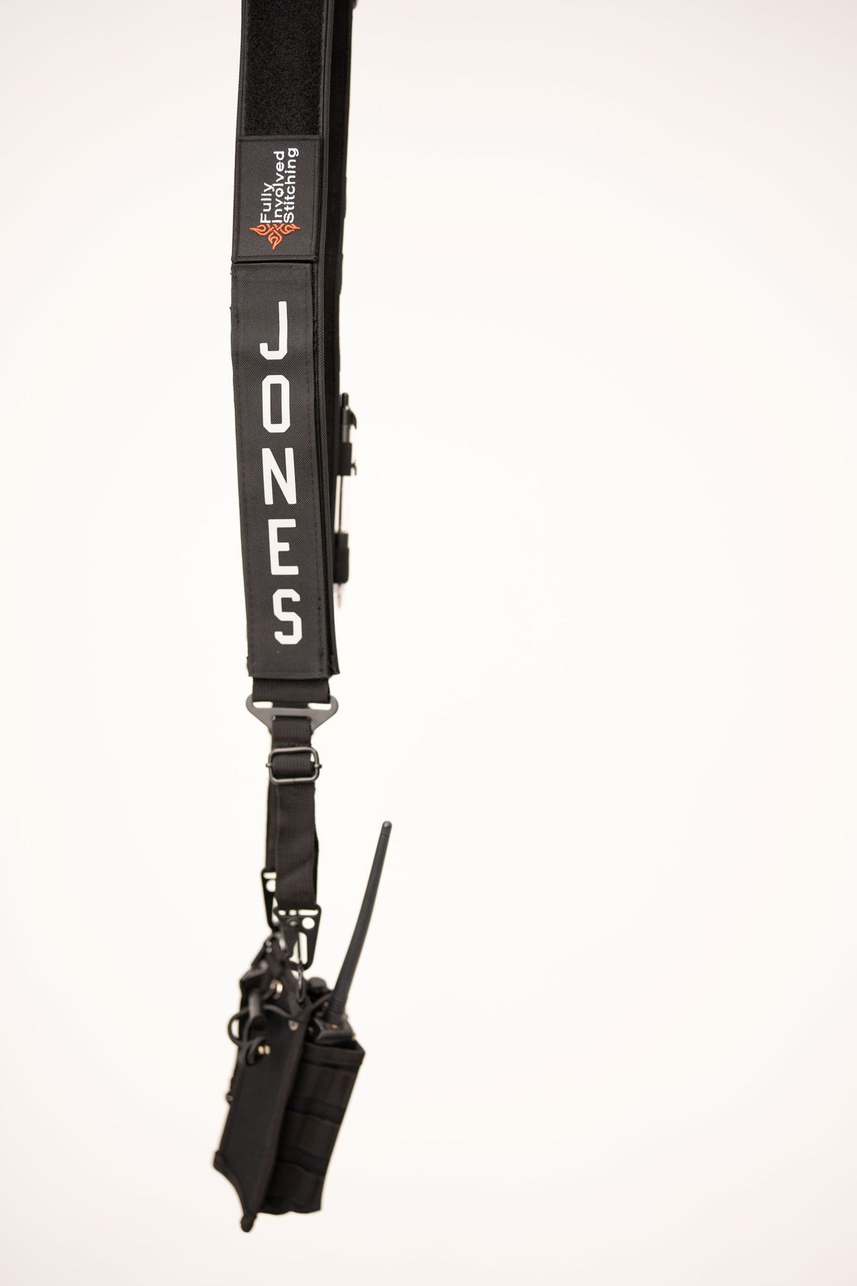Personalized Firefighter Radio Strap and Holster