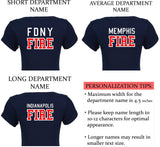 RED MALTESE CROSS Firefighter Personalized TAN 2PC Baby Outfit