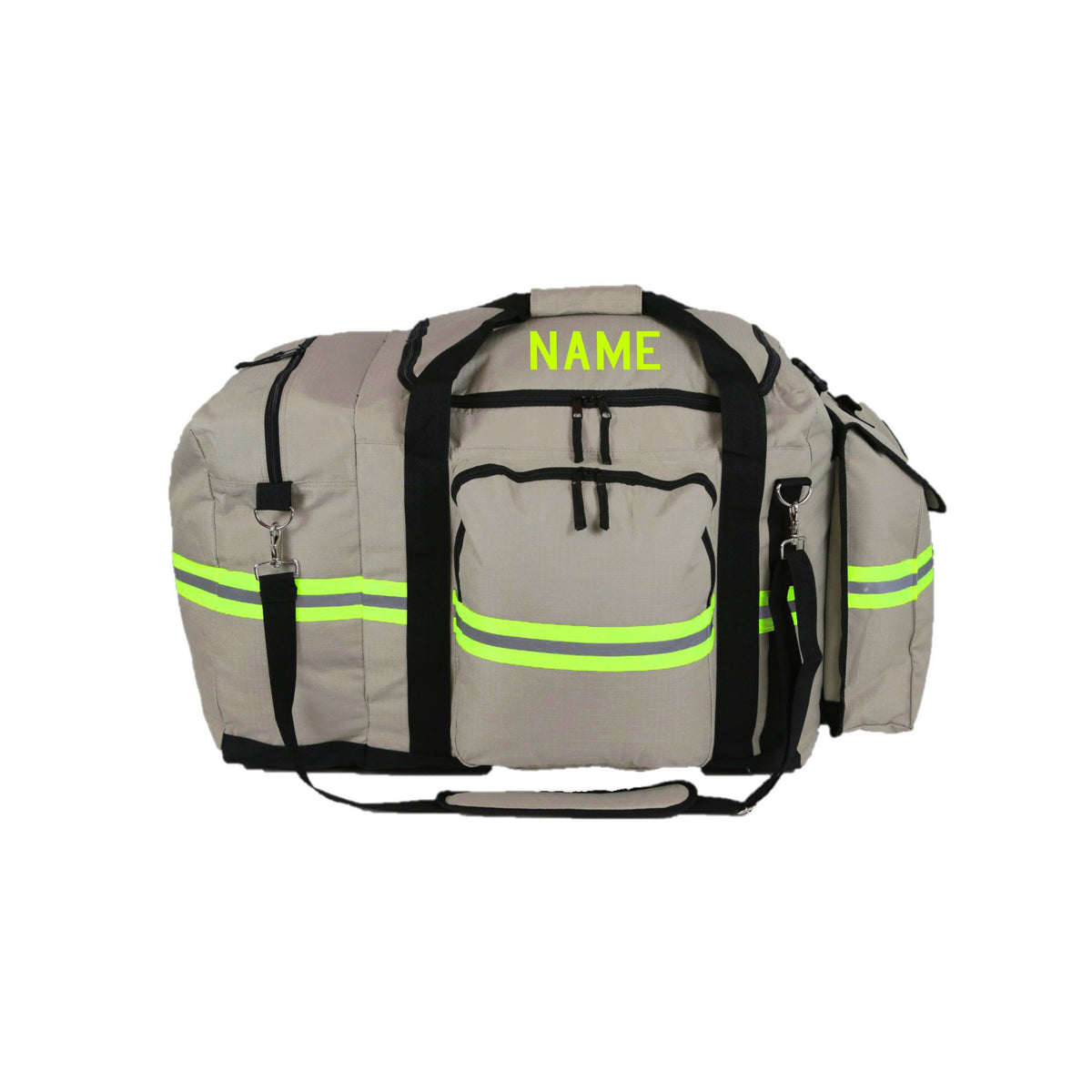 Firefighter Personalized Tan 3XL Duffle Bag – Fully Involved