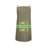 Firefighter Personalized Cooking Apron with TWO Lines of Personalization