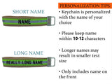 Firefighter Personalized Wristlet Keychain