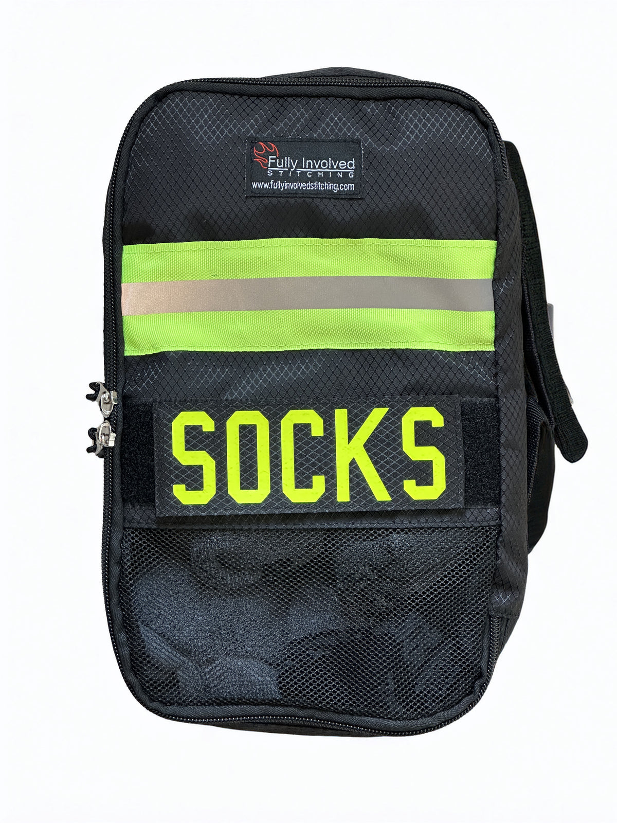 Firefighter Personalized Black Packing Cube Set of 5