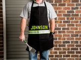 Firefighter Personalized BLACK Cooking Apron