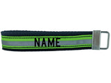 Firefighter Personalized Wristlet Keychain
