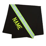 Firefighter Personalized Toddler BLACK Blanket