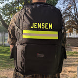 Firefighter Personalized BLACK Backpack