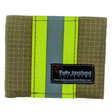 Firefighter TAN Turnout Out Gear Captain Wallet