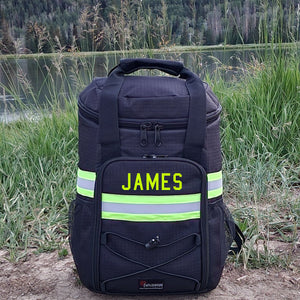 Personalized Firefighter Backpack Cooler