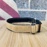 Firefighter Personalized TAN Dog Collar