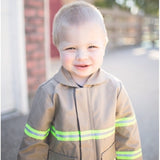 Firefighter Personalized TAN Baby Jacket with Name and Fire Department (JACKET ONLY)