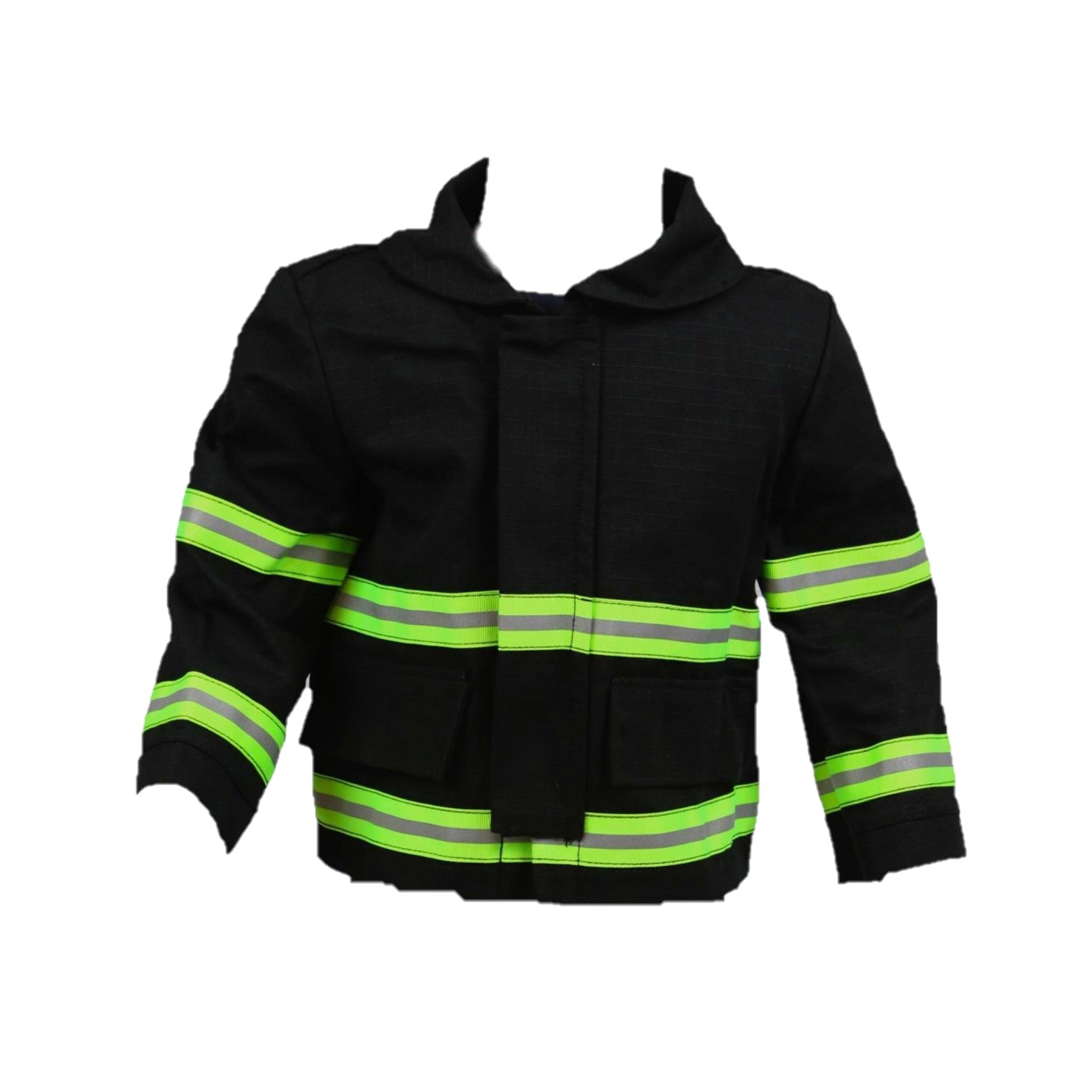 Personalized Firefighter Toddler Full Outfit with Customized Shirt and Name  on Back of Coat – Fully Involved Stitching