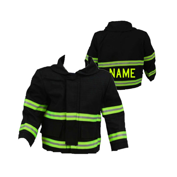 Firefighter Personalized BLACK Baby Jacket (JACKET ONLY)