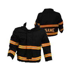 Firefighter Baby BLACK Jacket with Name on Back (JACKET ONLY