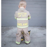 Firefighter Personalized TAN Baby Jacket with Name and Fire Department (JACKET ONLY)