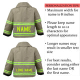 BIRTHDAY Firefighter Personalized TAN 3-Piece Baby Outfit