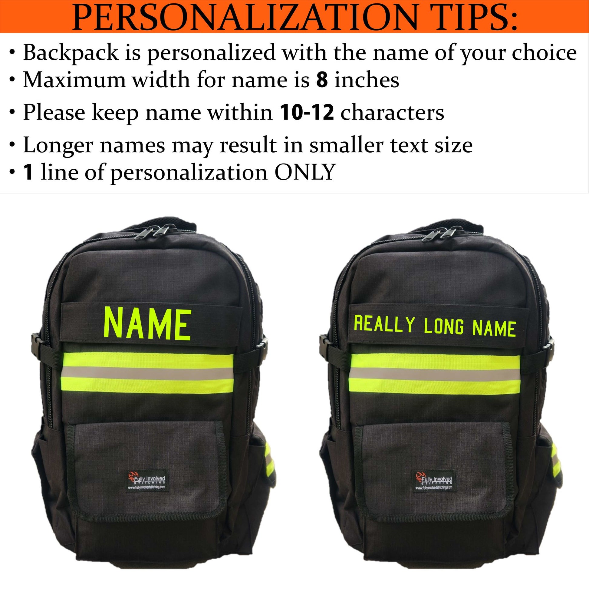 Firefighter Personalized TAN Backpack