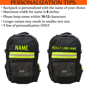 Firefighter Personalized TAN Backpack