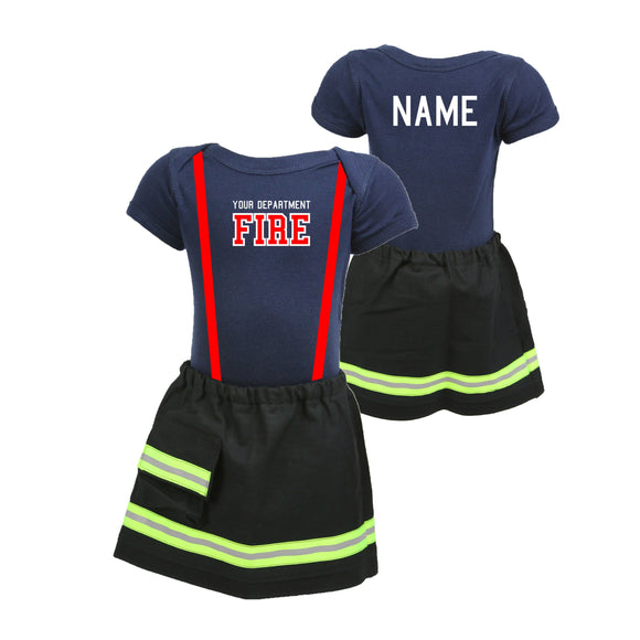 Firefighter Personalized 2PC Skirt Outfit