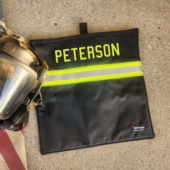 Personalized Firefighter BLACK SCBA Mask Bag