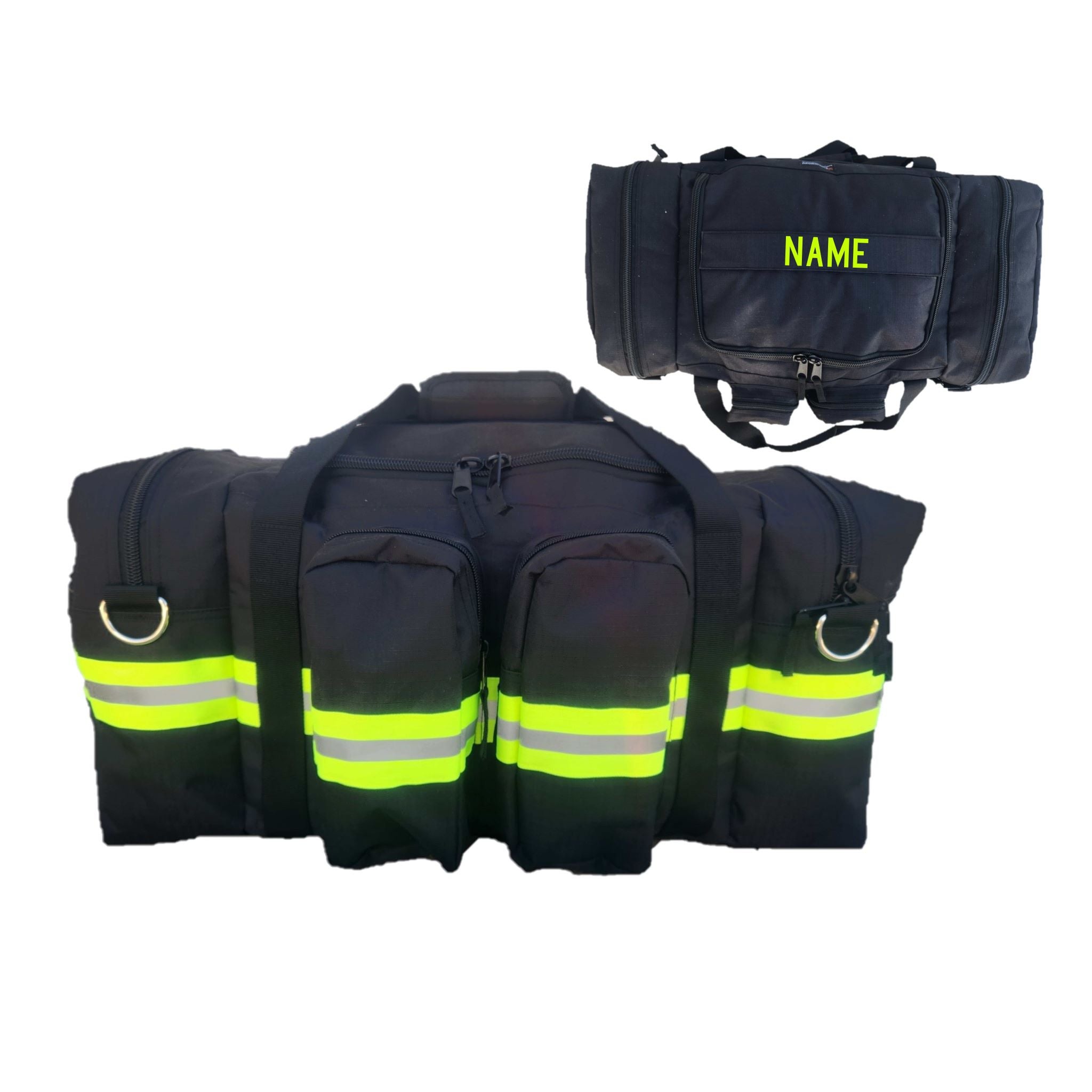 Personalized firefighter duffle bags on sale