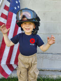 MALTESE CROSS Firefighter Personalized Navy Toddler Shirt (ONLY)