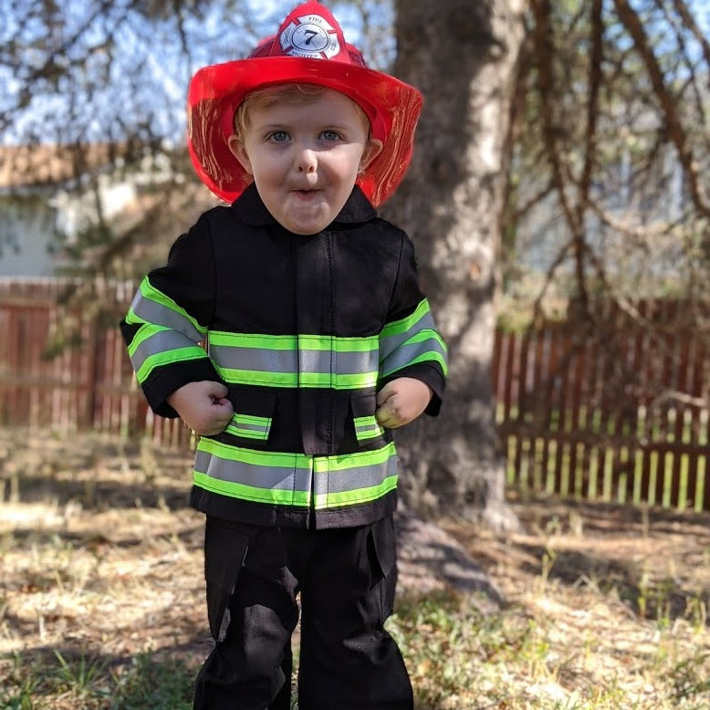 Firefighter Personalized BLACK Toddler Jacket (JACKET ONLY)