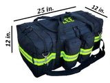 BLEMISHED Firefighter Personalized Black Station Gym Bag