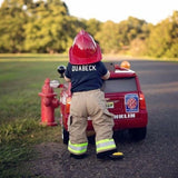 Firefighter Personalized BLACK 2-Piece Baby Outfit