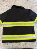 BLEMISHED Firefighter Personalized BLACK Toddler Jacket (JACKET ONLY) Size 5/6