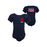MALTESE CROSS Firefighter Personalized Navy Baby Bodysuit (ONLY)