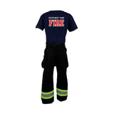 MALTESE CROSS Firefighter Personalized BLACK 2-Piece Toddler Outfit