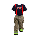 ORIGINAL Firefighter Personalized TAN 2-Piece Toddler Outfit