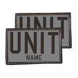 Personalized Reflective Leather Firefighter Helmet Tags (Set of 2)