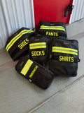 Firefighter Personalized Black Packing Cube Set of 5
