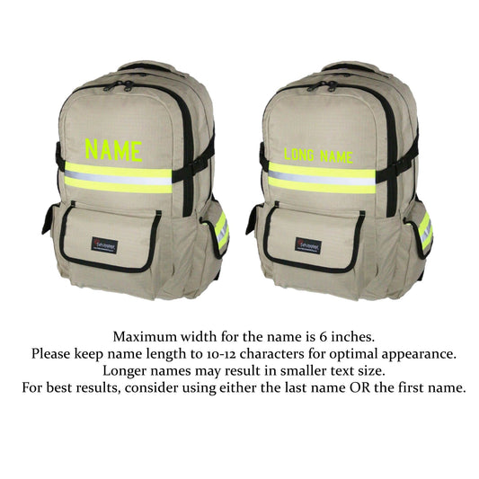 Firefighter Personalized TAN Backpack