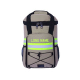 BLEMISHED Personalized Firefighter Tan Backpack Cooler