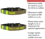 Firefighter Personalized TAN Dog Collar