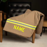 Firefighter Personalized TAN Station Blanket