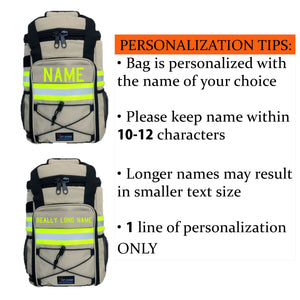 Personalized Firefighter Backpack Cooler