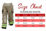 BLEMISHED TAN Firefighter Toddler Pants (ONE PAIR) Size 5/6