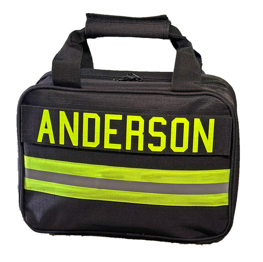 Firefighter Personalized BLACK Overnight Toiletry Bag
